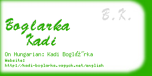 boglarka kadi business card